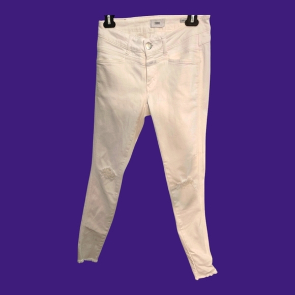Closed Women's White Pedal Star Denim Jeans sz 26 - Picture 1 of 12
